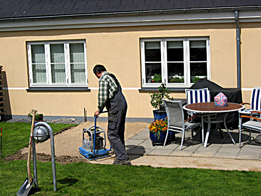 Udvidelse terrasse.